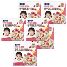 베베쿡 완료기 한우파프리카진밥 실온이유식 2p, 혼합맛(한우/파프리카), 220g, 6개