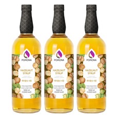 포모나 헤이즐넛 시럽, 1L, 3개