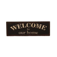 아카즈키 OUR HOME 웰컴 블랙 인테리어 보드