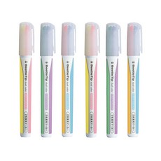 KOKUYO 甲殼蟲尖軟雙色熒光筆, 隨機發貨, 6個