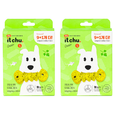 잇츄 강아지 덴탈껌 그린 S, 연어, 120g, 2개