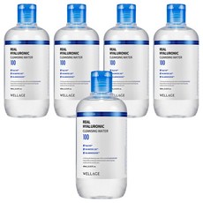 웰라쥬 리얼 히알루로닉 클렌징 워터, 400ml, 5개