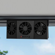 블랙팟 환기하카 서큘레이터 차량용 공기청정기 2세트, BHG020, 블랙