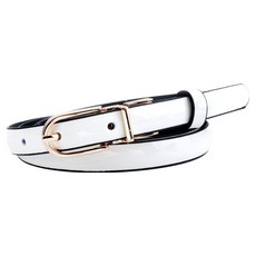 女款真皮漆面牛皮帶/旋轉合金針扣腰帶 LL167