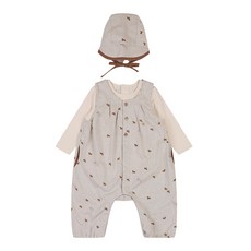 ETTOI 禮物用Morimal印染連身衣+T恤+帽子禮物包裝組+購物袋