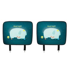 汽車座椅防踢墊, 大象款, 2入