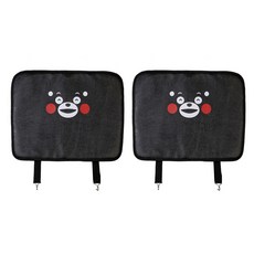 汽車座椅防踢墊, 黑熊款, 2入