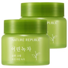 NATURE REPUBLIC 幼綠茶溫和乳霜, 55ml, 2個