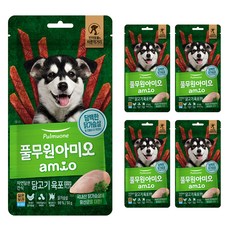 풀무원아미오 강아지 자연담은 간식 육포 유산균 PLUS, 닭가슴살, 50g, 5개