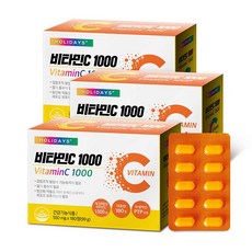 HOLIDAYS 維生素C1000活力錠 99g, 180顆, 3盒