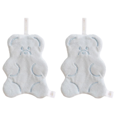 小熊軟糖造型擦手巾 - 寶寶藍, 1條, 2條