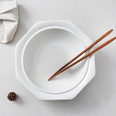 Syracuse CHINA Freeze 八角義大利麵碗 24cm, 白色, 1個