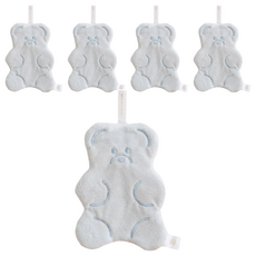 小熊軟糖造型擦手巾 - 寶寶藍, 1條, 6條