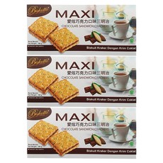Biskotto Maxi 愛炫巧克力口味三明治餅乾, 160g, 3盒