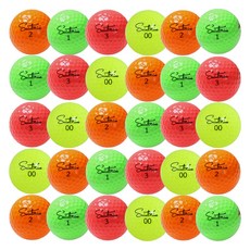 Attack Saintnine 彩色高爾夫二手球 A級 42.67mm 30入組, 1套, 混合顏色