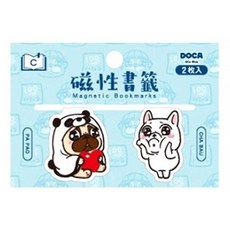 DoCa 造型磁性書籤 2枚入, 多色, 1組