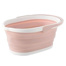 富翁歐巴 多用途折疊臉盆, 1個, 粉紅色
