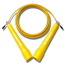 윈어블 복싱 RPM 실내 실외 스피드 다이어트 더블언더 크로스핏 운동 와이어 줄넘기, 노랑