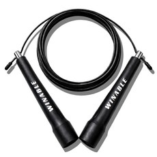 윈어블 복싱 RPM 실내 실외 스피드 다이어트 더블언더 크로스핏 운동 와이어 줄넘기, 블랙