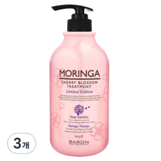 바론 모링가 체리블라썸 트리트먼트, 500g, 3개