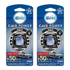 페브리즈 POWER MEN 차량용 방향제, 2개, 쿨 아쿠아