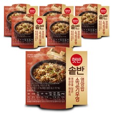 햇반 솥반 소고기우엉 영양밥, 6개, 200g