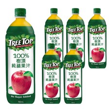 TREE TOP 樹頂 100%蘋果汁 980ml, 6瓶