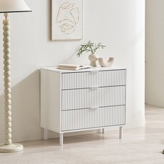 삼익가구 마네 템바보드 800 서랍장 방문설치, 화이트, 3단