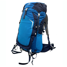 DIBOTE 迪伯特 專業登山休閒背包 鋁合金支撐背架 55L, 藍色