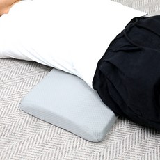 대한 수면 허리 쿠션 3D 메모리폼 요추 허리 베개, 그레이, 1개