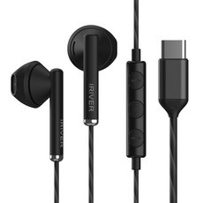 IRIVER THIN STICK C型專用耳機, 黑色, BVC-100C