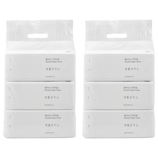 Saengong 生活工作所 抽取式廚房紙巾, 100張, 6包