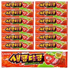크라운 새콤달콤 딸기, 29g, 13개