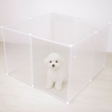 라이프란스 반려동물 투명 울타리 8p, 혼합색상, 1개