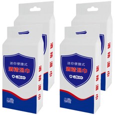 小麥購物 迷你酒精濕巾 S386 237g 獨立包裝 75%酒精, 8包, 4袋