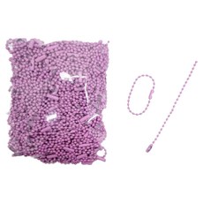 MaDaKkuMi DIY用圓珠鍊 12cm, 100個, 淺紫色