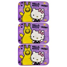 收納王妃 Hello Friend地墊 HD-14-M-1 3個, 紫色