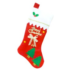 MODACore 摩達客 可愛16吋裝飾耶誕襪, 41 x 21cm, 紅白色, 1個