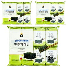 만전김 슈퍼초이스 파래김, 4g, 48개