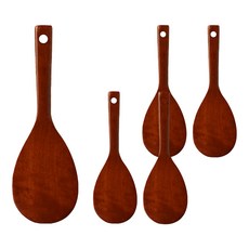 Attirer Kitchen 木頭飯匙, 原木色, 5支