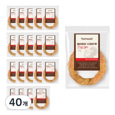 탐사 모어츄 링타입, 15g, 40개, 혼합맛(칠면조, 소힘줄, 닭고기)