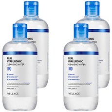 WELLAGE 唯拉珠 玻尿酸水潤卸妝水, 400ml, 4瓶