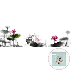 아트조이 DIY 명화그리기 키트 3단 세트 40x50cm, 연꽃, 1개