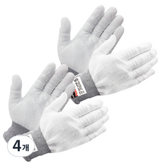 Koreca Handmax Power Cut 5 白色手套, 4個, 白色