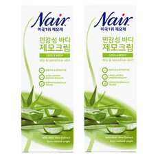 네어 민감성 제모크림 팔/다리용, 200ml, 2개