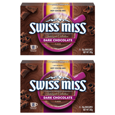 SWISS MISS 黑巧克力可可粉, 8包, 2盒, 35g