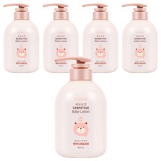 베비언스 유아용 센서티브 고보습 로션, 500ml, 5개