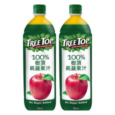 TREE TOP 樹頂 100%蘋果汁 980ml, 2瓶