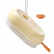 온앤모아 세제 주입 청소솔 신발 세탁솔, 옐로우, 4개