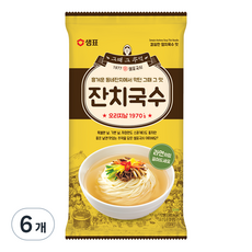 샘표 잔치국수, 101g, 6개
